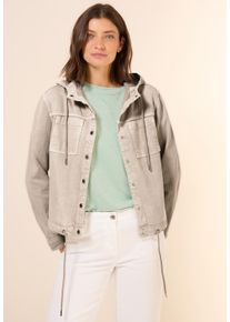 Cecil Damen Kurzjacke, beige, casual, Gr. XXL, unifarben, Stoff, 52% Lyocell, 48% Baumwolle, Jacken, mit Tunnelzug am Saum