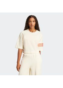 Damen T-Shirt "NEUCL TEE", weiß, sportlich, Gr. L, adidas originals, Obermaterial: 53% Baumwolle, 47% Polyester, Shirts