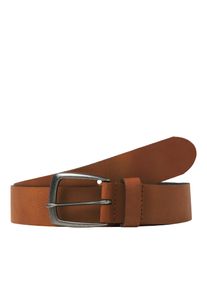 Jack & Jones JACK & JONES Damen Ledergürtel "JACMICHAEL LEATHER BELT SN", braun, modisch, Gr. 80, unifarben, Leder, Gürtel