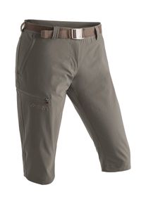 Maier Sports Damen Caprihose "Inara slim 3/4", braun, Gr. 42, 90% Polyamid, 10% Elasthan, Hosen, Damen Wanderhose, atmungsaktive Outdoorhose, 3/4