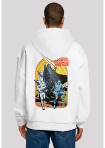 F4NT4STIC Herren Kapuzenpullover "Star Wars Vintage Comic Scene", weiß, casual, Gr. 5XL, Obermaterial: 100% Baumwolle, Pullover, Print