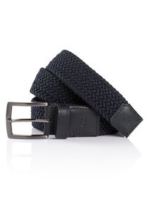 Tom Tailor Damen Flechtgürtel "TTJAMIE", blau, klassisch,sportlich,casual, Gr. 95, unifarben, Materialmix, Gürtel, 3,5 cm breiter Flechtgürtel,