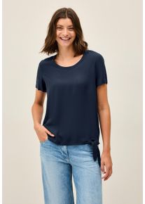Cecil Damen Shirtbluseurban navy blau, casual, Gr. L, unifarben, Stoff, 100% Viskose, Blusen