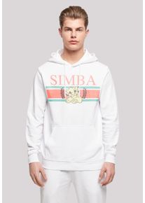 F4NT4STIC Herren Kapuzenpullover "Disney König der Löwen Simba Stripes", weiß, casual, Gr. XXL, Obermaterial: 50% Baumwolle, 50% Polyester, Pullover,