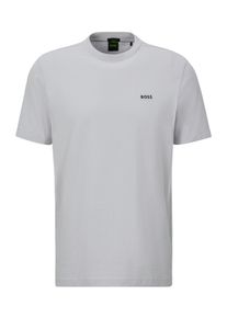 BOSS Green Herren Rundhalsshirt "Tee", grau, casual, Gr. 4XL, unifarben, Single Jersey, Obermaterial: 95% Baumwolle, 5% Elasthan, Shirts, mit