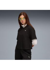 Puma Damen Poloshirt "CLASS RELAXED PINNACLE POLO TEE", schwarz, sportlich, Gr. S, unifarben, Obermaterial: 60% Polyester, 40% Baumwolle, Shirts