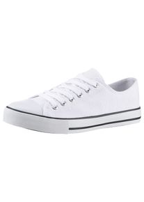 ANISTON SHOES Damen Sneaker, Gr. 36, weiß, Textil, sportlich, Schuhe, Freizeitschuh, Schnürschuh - NEUE KOLLEKTION