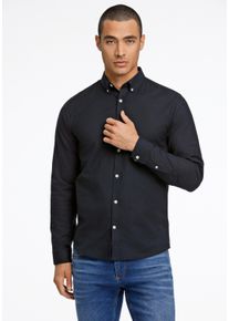 LINDBERGH Herren Businesshemd "LINDBERGH Oxford-Hemd", schwarz, Gr. XXL, Oberstoff: 97% Baumwolle, 3% Elasthan, Hemden
