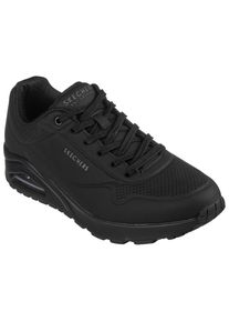 Skechers Herren Sneaker "UNO-STAND ON AIR", Gr. 48,5, schwarz, Lederimitat, unifarben, sportlich, Schuhe, Plateausneaker, Keilsneaker mit Memory Foam