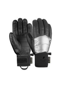 Reusch Damen Skihandschuhe "Feather GORE-TEX", silber, feminin, Gr. 6, mehrfarbig, 50% Polyester, 30% Ziegenleder, 15% Polyamid, Handschuhe, mit