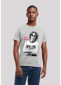 F4NT4STIC Herren T-Shirt "John Lennon", grau, casual, Gr. XS, Obermaterial: 100% Baumwolle, Shirts, Streetwear Fashion