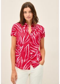 Cecil Damen Hemdbluseglazed apple rot, casual, Gr. XXL, bedruckt, Web, 100% Baumwolle, Blusen, mit allover Print