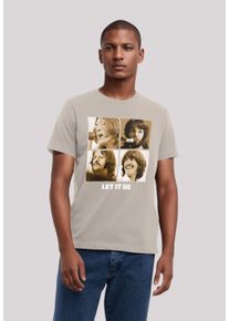 F4NT4STIC Herren T-Shirt "The Beatles", beige, casual, Gr. S, Obermaterial: 100% Baumwolle, Shirts, Streetwear Fashion