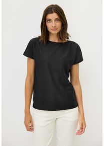 Cecil Damen T-Shirt, schwarz, casual, Gr. XXL, unifarben, Stoff, 65% Polyester, 35% Viskose, Shirts, aus elastischem Materialmix