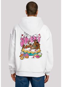 F4NT4STIC Herren Kapuzenpullover "Scooby Doo Life Is Sweet", weiß, casual, Gr. XXXL, Obermaterial: 100% Baumwolle, Pullover, Print