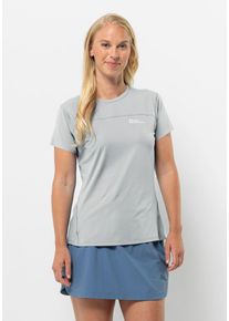 Jack Wolfskin Damen Funktionsshirt "PRELIGHT CHILL T W", grau, Gr. L, OBERSTOFF: 87% POLYESTER, 13% ELASTHAN; Futter: 100% POLYESTER, Shirts