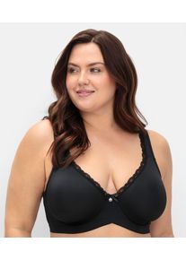 sheego Damen Bügel-BH, Gr. 105, schwarz, 82% Polyamid, 18% Polyester, Spitze:10% Elasthan, 90% Polyamid, BHs