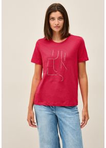 Cecil Damen T-Shirtglazed apple rot, casual, Gr. XXL, bedruckt, Web, 100% Baumwolle, Shirts, Feel Good Fit