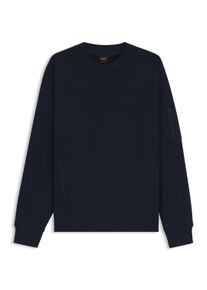 BOSS Orange Herren Sweatshirt "We mixed", blau, casual, Gr. XL, unifarben, Sweatware, Obermaterial: 66% Baumwolle, 34% Polyester, Sweatshirts, mit