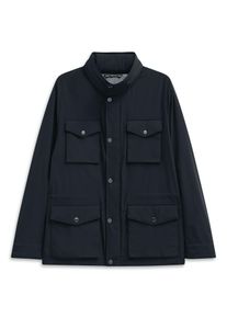 Bugatti Herren Fieldjacket "Regular Fit"390, marine, casual, Gr. 52, unifarben, 100% Polyester, Jacken, mit Stretch, Kapuze & Stehkragen