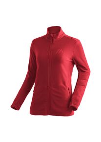 Maier Sports Damen Fleecejacke "Denise Jacket W", rot, Gr. 42, 100% Polyester, Jacken, Damen Midlayer, atmungsaktiv schnelltrocknend, Full-Zip,