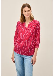 Cecil Damen Shirtbluseglazed apple rot, casual, Gr. M, bedruckt, Web, 100% Baumwolle, Blusen, Feel Good Fit