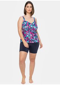 sheego Damen Badehose, blau, Gr. 46, Polyamid, Elasthan, Badehosen