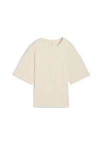 Puma Damen T-Shirt "HER OVERSIZED TEE", weiß, sportlich, Gr. XS, unifarben, Jersey, Obermaterial: 100% Baumwolle, Shirts
