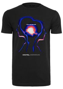 MisterTee Herren T-Shirt "MisterTee Herren Digital Underground Tee", schwarz, casual, Gr. XXL, unifarben, 100% Baumwolle, Shirts