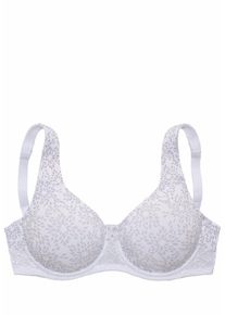 Nuance Damen T-Shirt-BH, Gr. 100, grau, Jersey, Obermaterial: 85% Baumwolle, 10% Polyamid, 5% Elasthan, klassisch, BHs, mit Bügel und breiteren