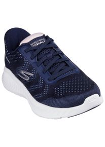 Skechers Damen Slip-On Sneaker "GO WALK NOW-KHLOE", Gr. 35, blau, Textil, sportlich, Schuhe, Freizeitschuh mit Fersenkissen und Slip-ins Technologie