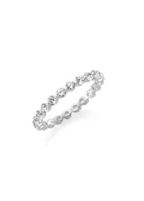 Damen Silberring "runde Zirkonia Steine, Silber 925", 58, Silber 925 (Sterlingsilber), silber, Giorgio Martello MILANO, Silber 925 (Sterlingsilber),
