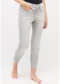 Angels Damen 7/8-Jeans "ORNELLA SEAM"light grau random used, casual, Gr. 34, Denim/Jeans, Obermaterial: 90% Baumwolle, 8% Polyester, 2% Elasthan,