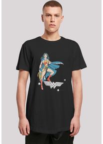 F4NT4STIC Herren T-Shirt "DC Comics Wonder Woman Standing Logo", schwarz, casual, Gr. M, Obermaterial: 100% Baumwolle, Shirts, Print