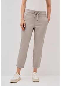 Cecil Damen Jogger Pants, beige, casual, Gr. XXXL, unifarben, Web, 98% Baumwolle, 2% Elasthan, Hosen, Middle Waist