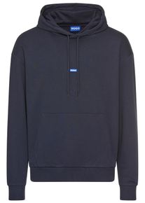 HUGO BLUE Herren Kapuzensweatshirt "Nalonso", blau, casual, Gr. XXXL, unifarben, Sweatware, Obermaterial: 100% Baumwolle, Sweatshirts, mit
