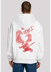 F4NT4STIC Herren Kapuzenpullover "Looney Tunes Bugs Bunny Shogun", weiß, casual, Gr. M, Obermaterial: 100% Baumwolle, Pullover, Print