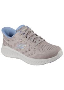 Skechers Damen Slip-On Sneaker "GO WALK NOW-KHLOE", Gr. 41, grau, Textil, sportlich, Schuhe, Freizeitschuh mit Fersenkissen und Slip-ins Technologie