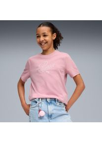 Puma Kinder T-Shirt "ESS SCRIPT TEE G"poised pink, sportlich, Gr. 140, bedruckt, Jersey, Obermaterial: 100% Baumwolle, Shirts