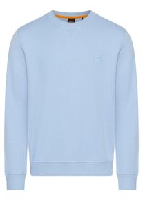 BOSS Orange Herren Sweatshirt "Westart", blau, casual, Gr. S, Sweatware, Obermaterial: 100% Baumwolle, Sweatshirts, mit BOSS Logopatch
