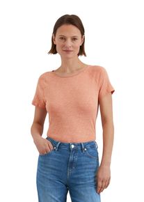 Marc O'Polo MARC O'POLO Damen T-Shirt "aus Slub-Jersey", orange, Basic, Gr. L, unifarben, Obermaterial: 100% Baumwolle, Shirts