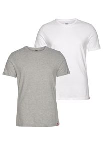 Levi's LEVI'S Herren T-Shirt2 pack slim crew whi, casual, Gr. XXL, Obermaterial: 100% Baumwolle, Shirts