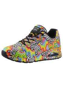 Skechers Damen Sneaker "UNO-INFINITE DRIP JEN STARK", Gr. 37, bunt, Lederimitat, kontrastfarbene Details, modisch, Schuhe, Freizeitschuh, Halbschuh,