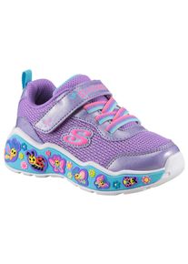Skechers Kinder Lauflernschuh "PLAY SCENE-FUN SQUAD", Gr. 22, lila, Mesh, Lederimitat, kontrastfarbene Details, animal-print, sportlich, Schuhe,