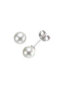 Damen Perlenohrringe "mit Perlen, Silber 925", ca. Ø 6mm, Silber 925 (Sterlingsilber), silber, Giorgio Martello MILANO, Silber 925 (Sterlingsilber),