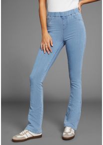Arizona Damen Jeansjeggings "360 Grad Elastisch", blau, Basic, Gr. 38, Denim/Jeans, Obermaterial: 72% Baumwolle, 22% Polyester, 6% Elasthan, Jeans,