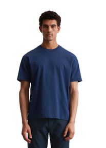 Marc O'Polo MARC O'POLO Herren T-Shirt "aus schwerem Bio-Baumwoll-Jersey", blau, Basic, Gr. XL, unifarben, Obermaterial: 100% Baumwolle, Shirts