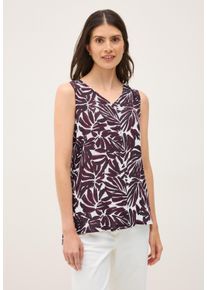 Cecil Damen Blusentop, rot, casual, Gr. XS, bedruckt, Stoff, 100% Viskose, Blusen, Feel Good Fit