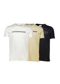 LINDBERGH Herren T-Shirt "LINDBERGH T-shirt"bl, sa, wh, Gr. L, Oberstoff: 100% Baumwolle, Shirts