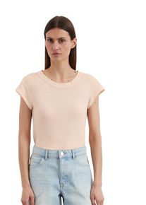 Marc O'Polo MARC O'POLO Damen T-Shirt "aus Organic Cotton"chalky peach, Basic, Gr. XXL, unifarben, Obermaterial: 100% Baumwolle, Shirts